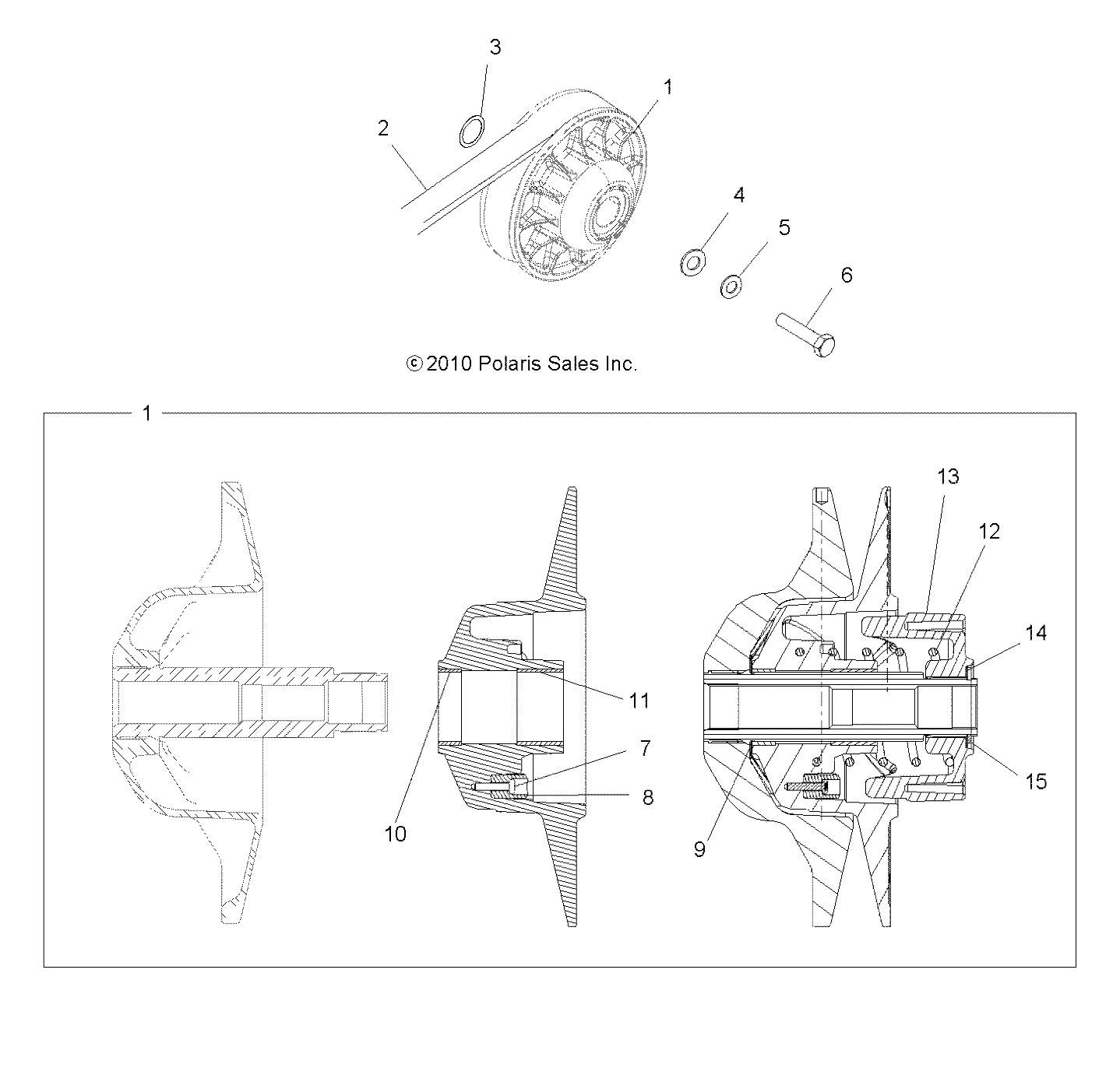 Foto diagrama Polaris que contem a peça 7511854