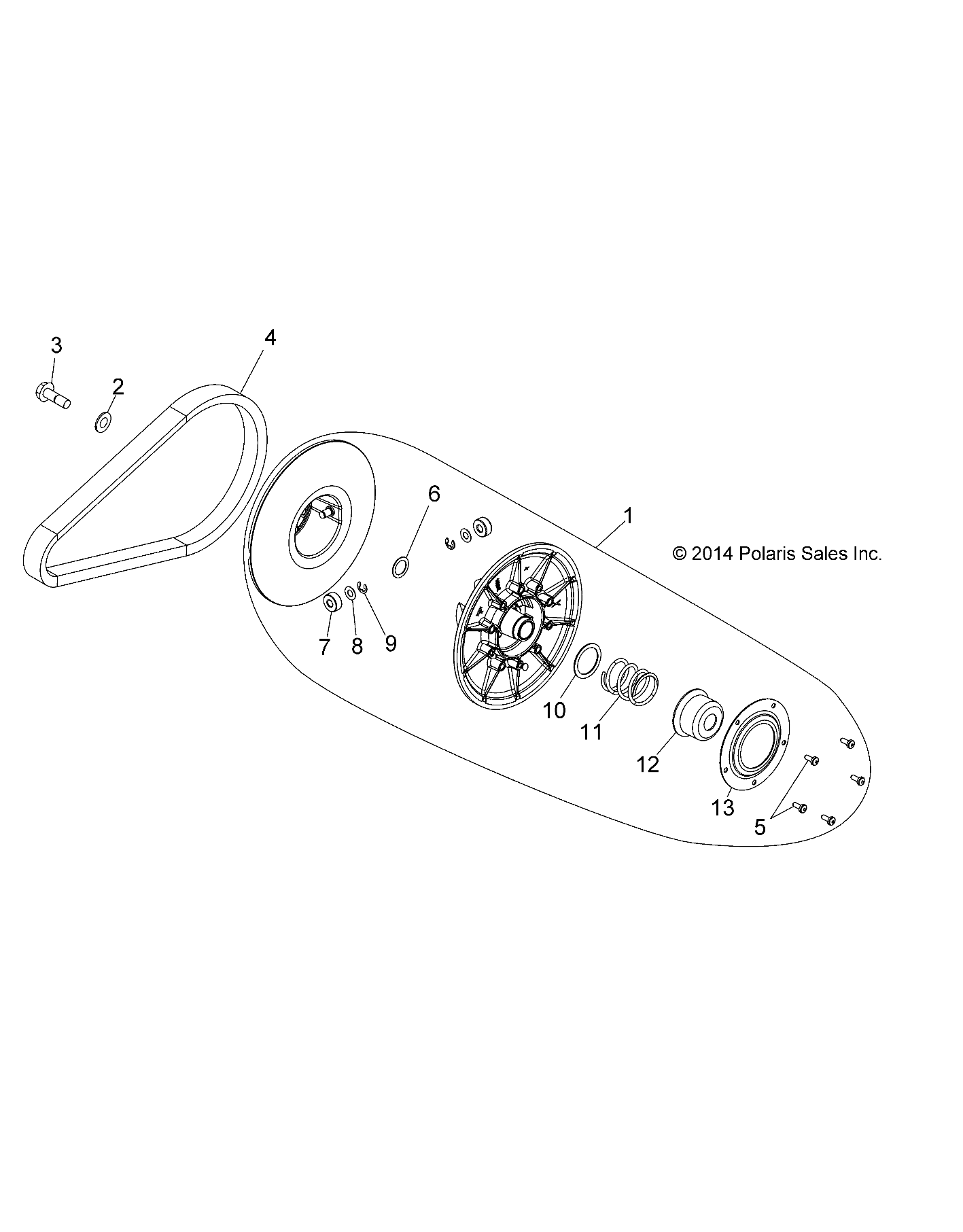 Foto diagrama Polaris que contem a peça 3211169