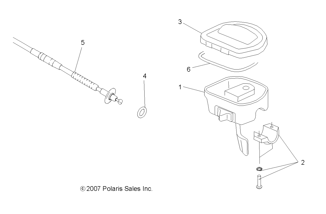 Part Number : 7081550 THROTTLE CABLE  1168 X 87