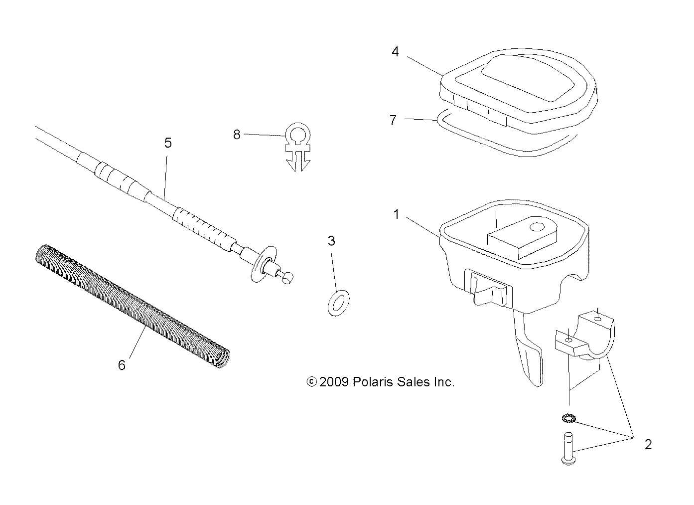 Foto diagrama Polaris que contem a peça 8360056-15