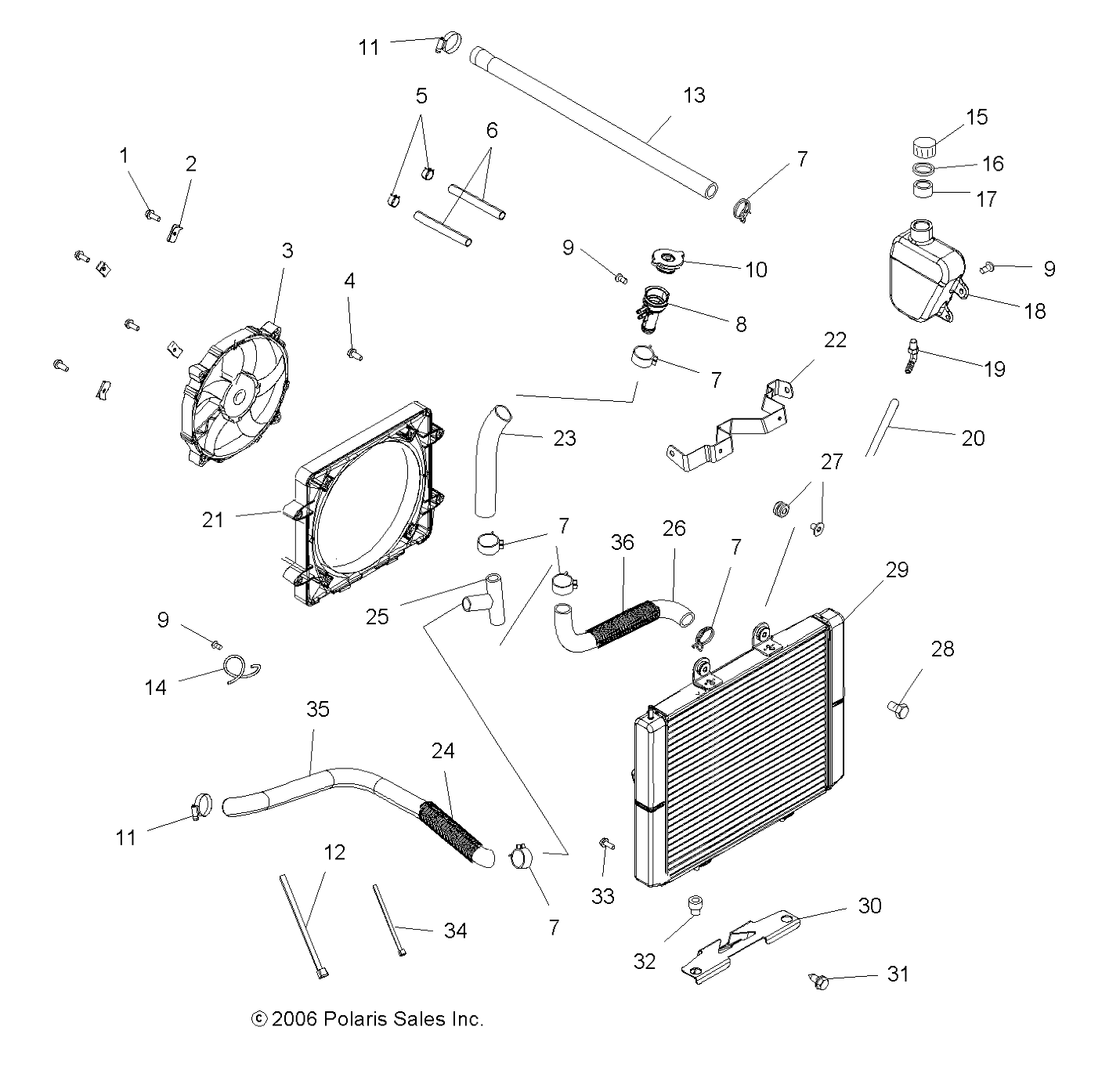 Part Number : 5413169 HOSE-UPPER ENGINE