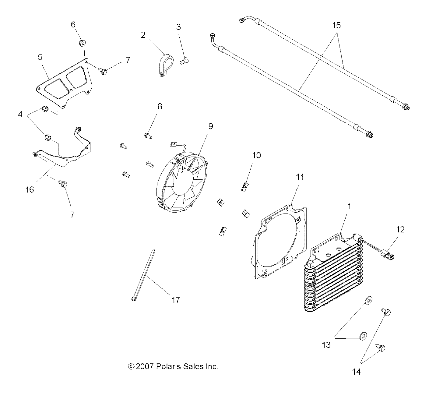 Foto diagrama Polaris que contem a peça 2204030