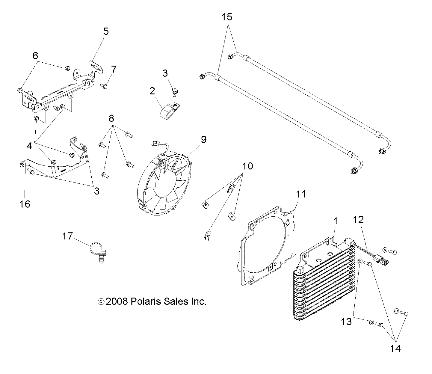 Foto diagrama Polaris que contem a peça 7512247