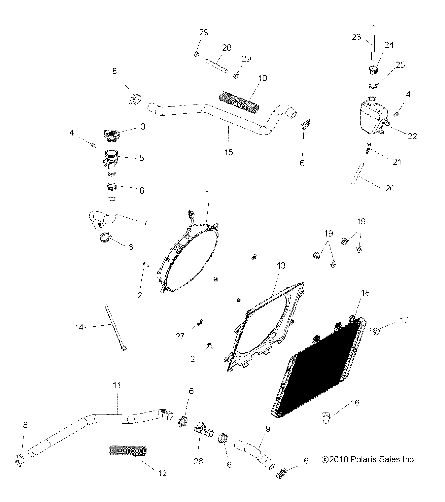 Foto diagrama Polaris que contem a peça 5413991