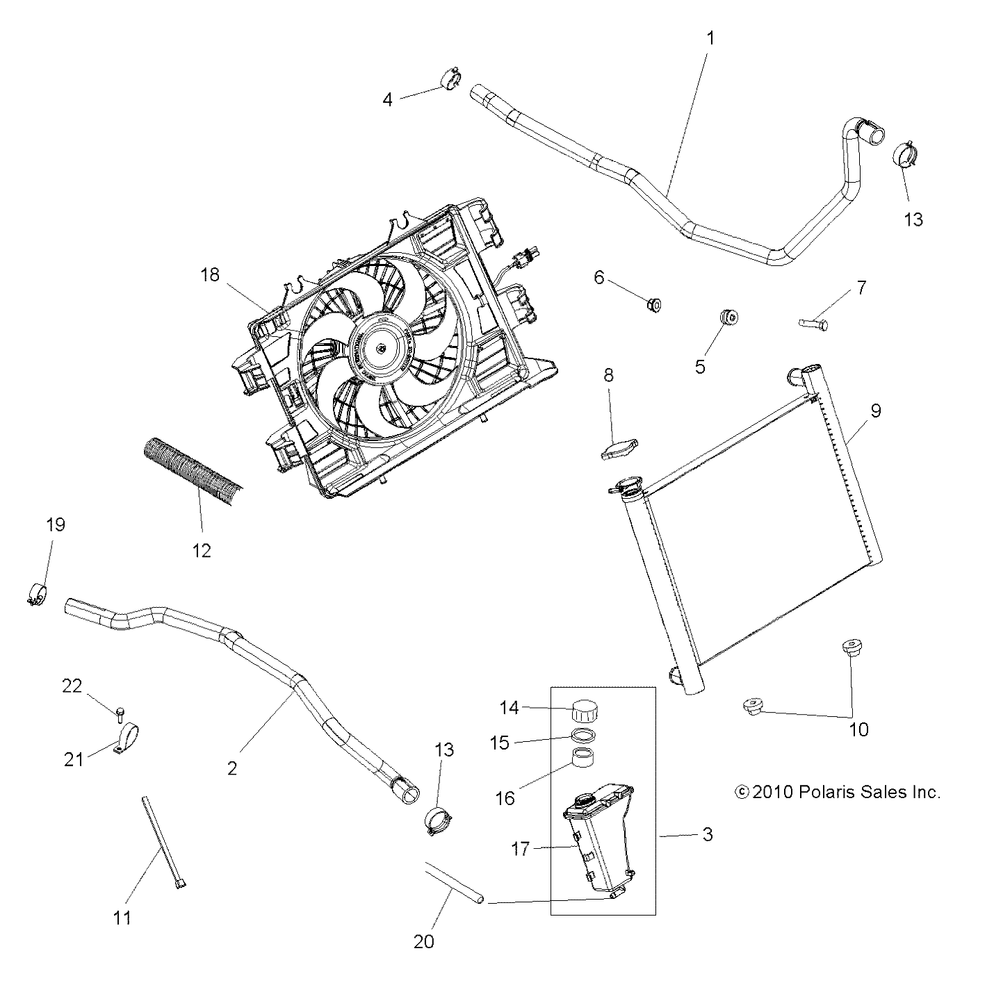 Part Number : 5414390 RADIATOR HOSE  ENGINE IN  19 M