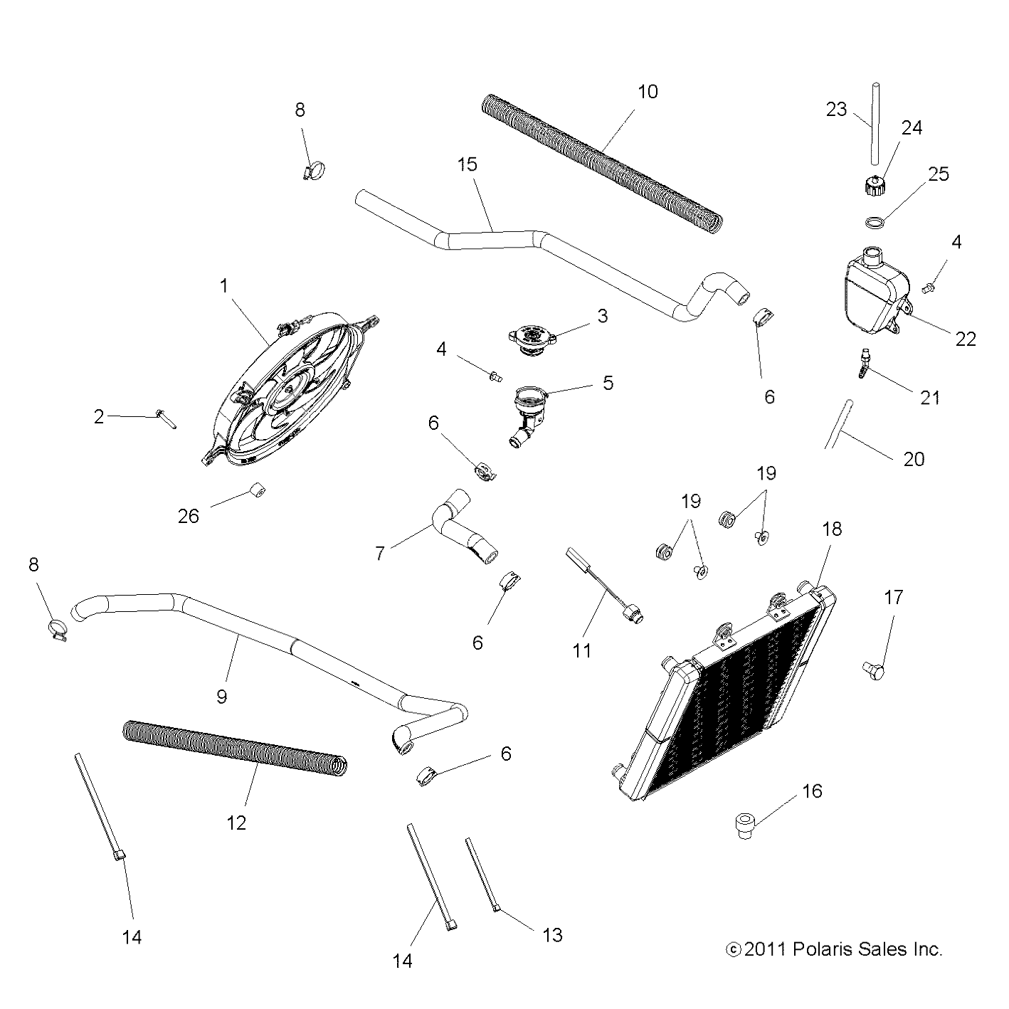 Foto diagrama Polaris que contem a peça 5521793-51