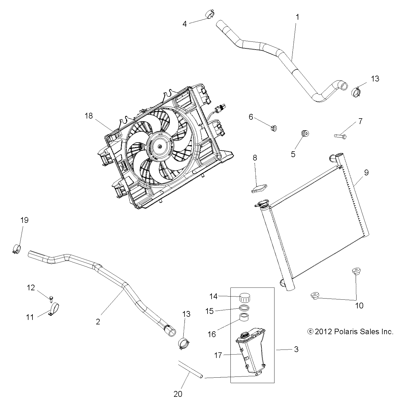 Part Number : 5414505 HOSE-RADIATOR ENGINE OUT 25MM