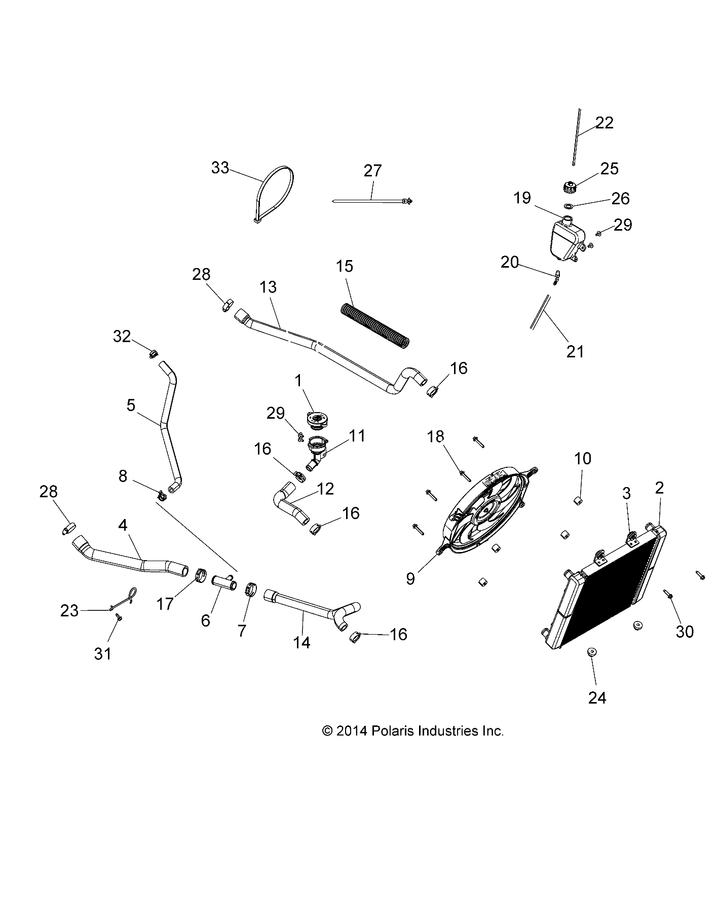 Part Number : 5415340 HOSE-RADIATOR LOWER TOURING