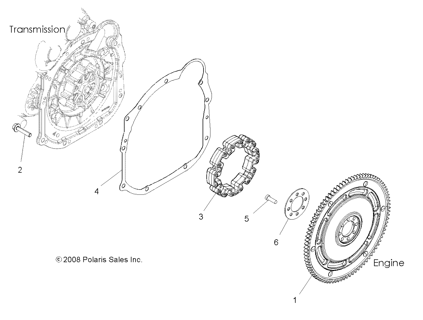 Part Number : 1332696 STARTER GEAR COUPLER ASSEMBLY