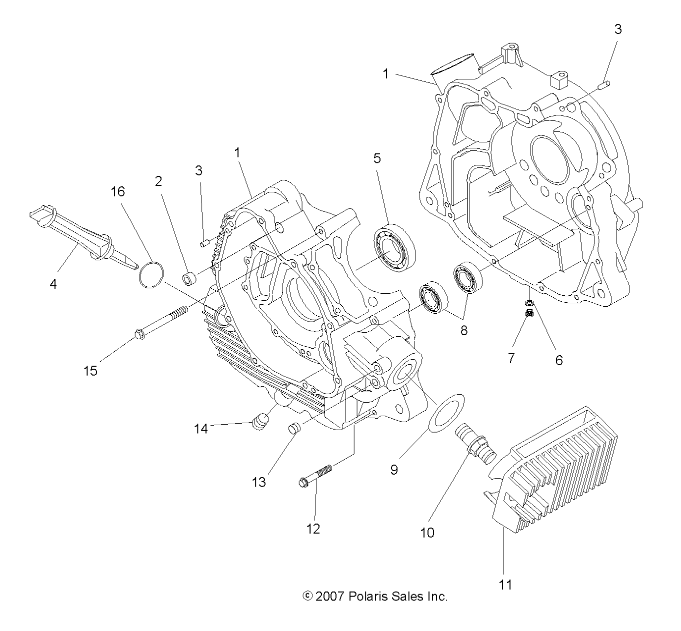 Foto diagrama Polaris que contem a peça 3089977