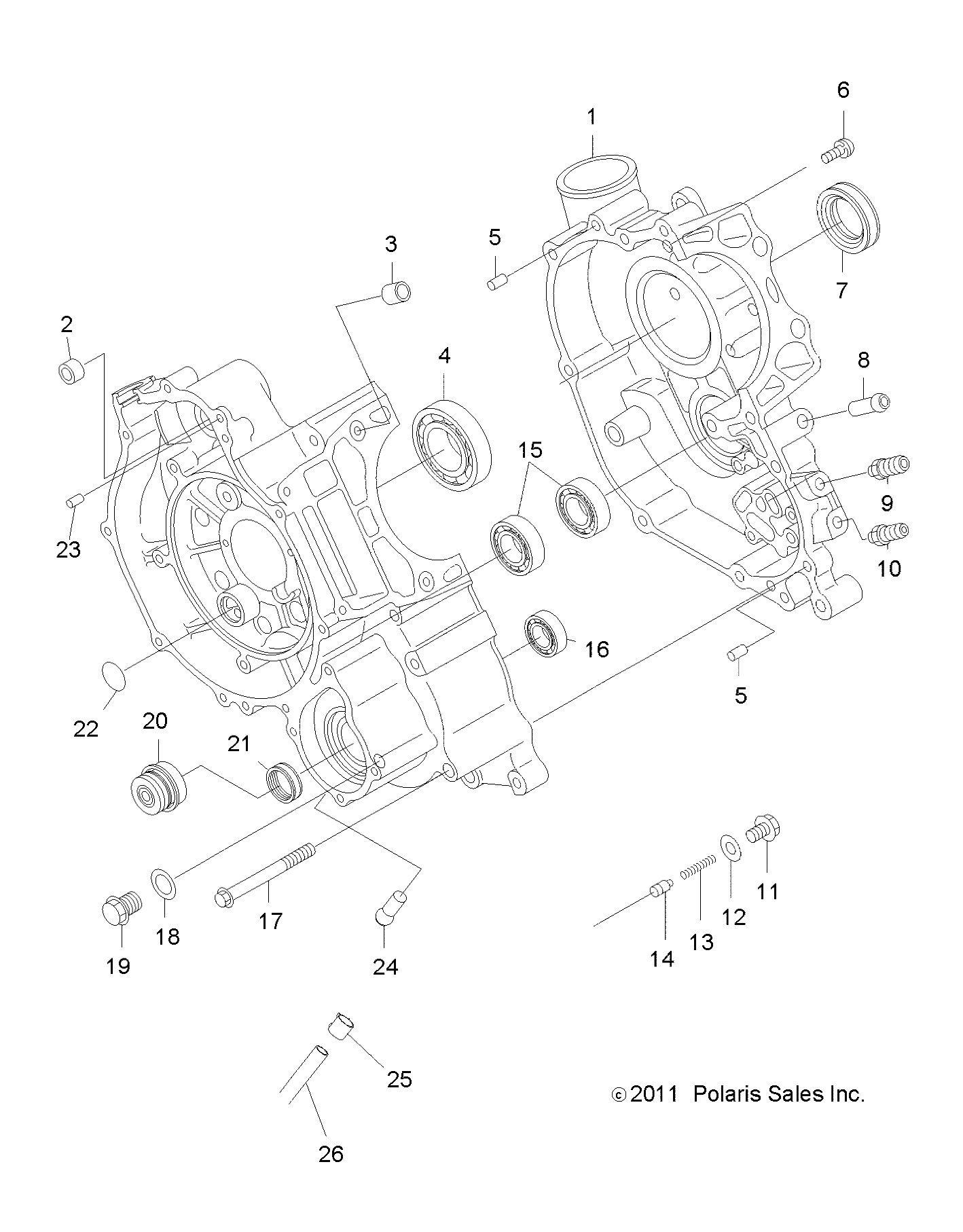 Foto diagrama Polaris que contem a peça 3085815