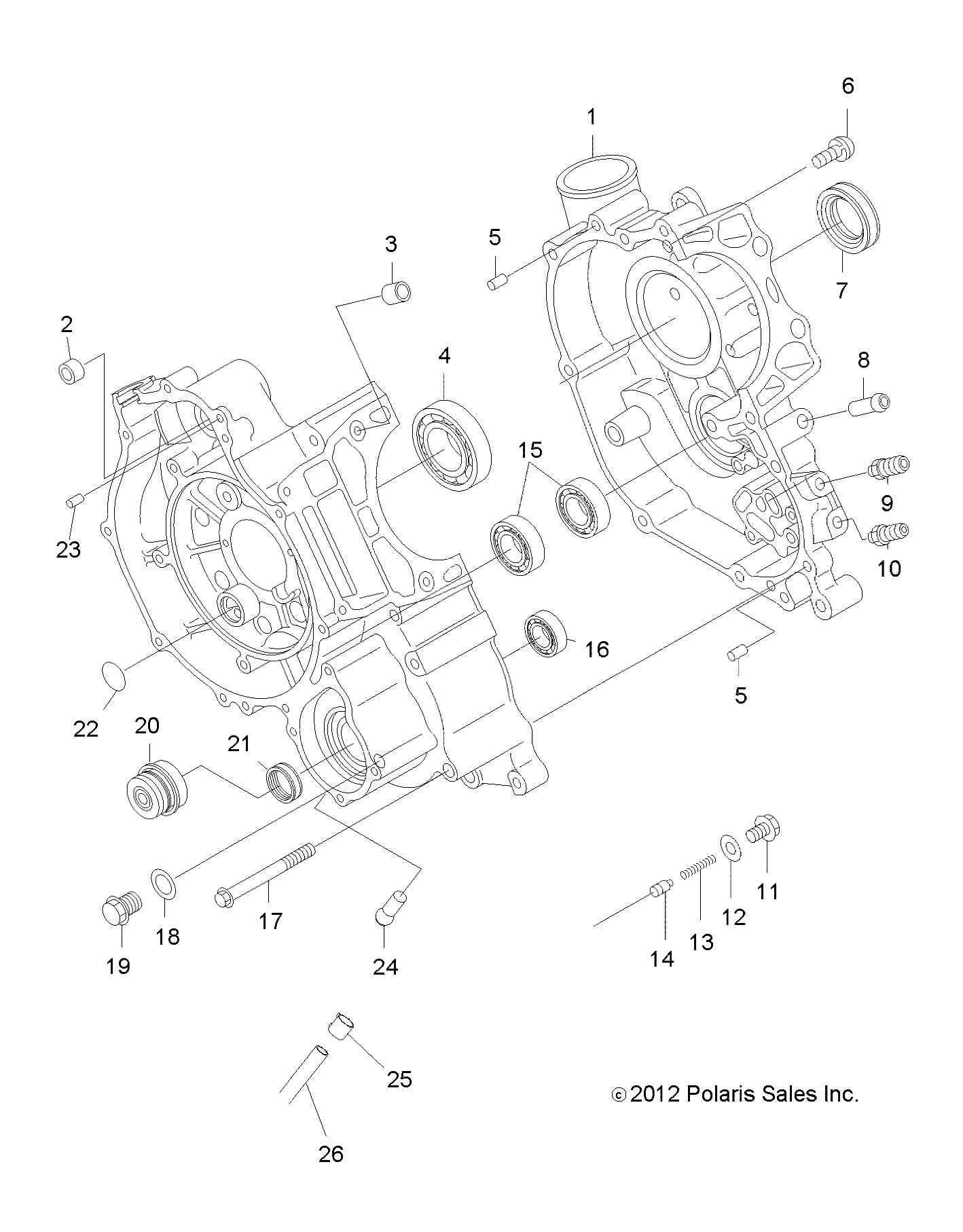 Foto diagrama Polaris que contem a peça 3083453