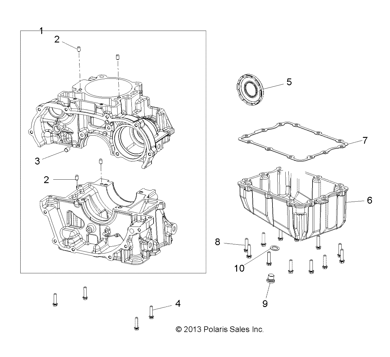 Part Number : 1204469 ASM-CRANKCASE