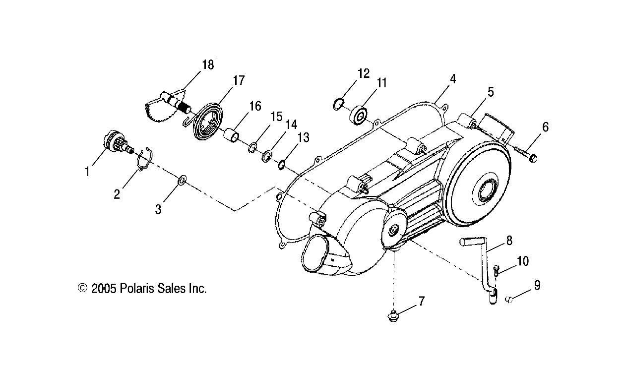 Part Number : 0455348 CRANK CASE COVER GASKET