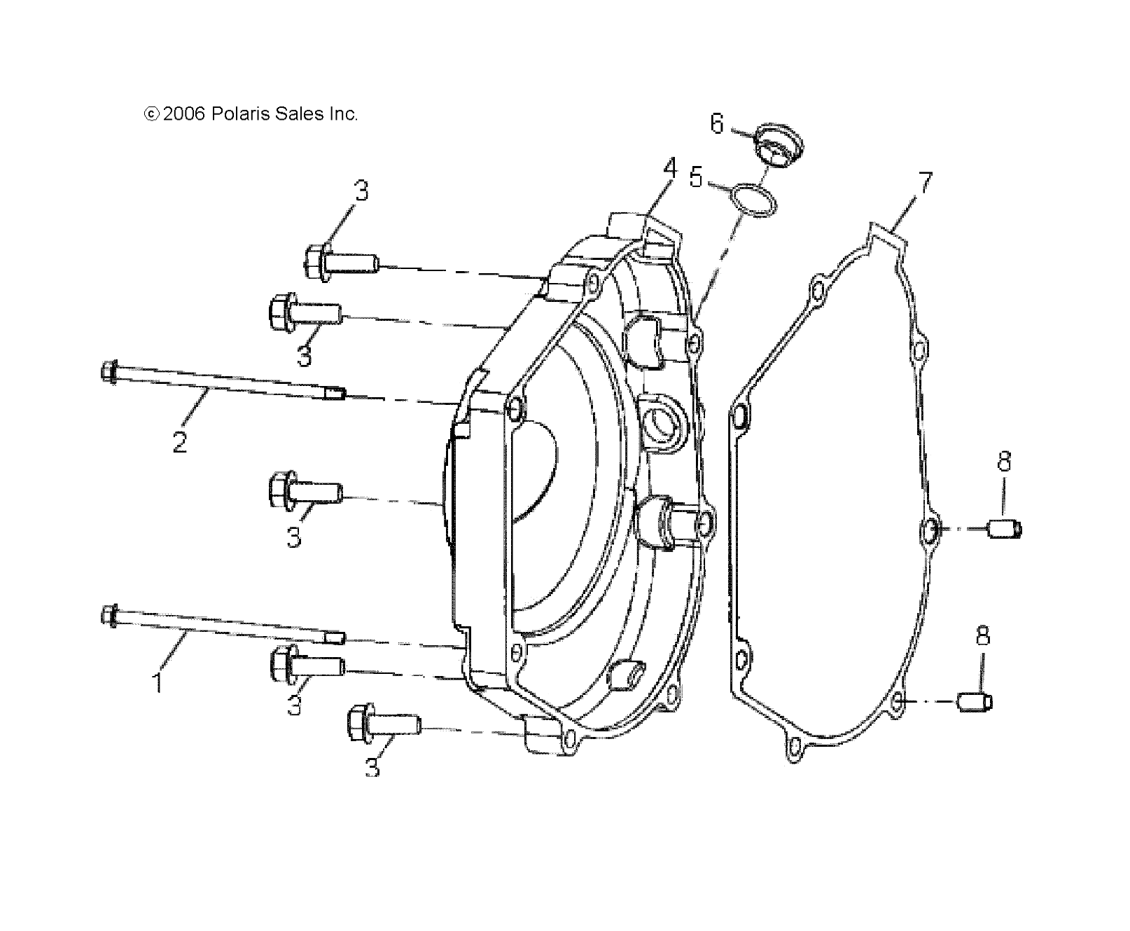 Foto diagrama Polaris que contem a peça 0452393