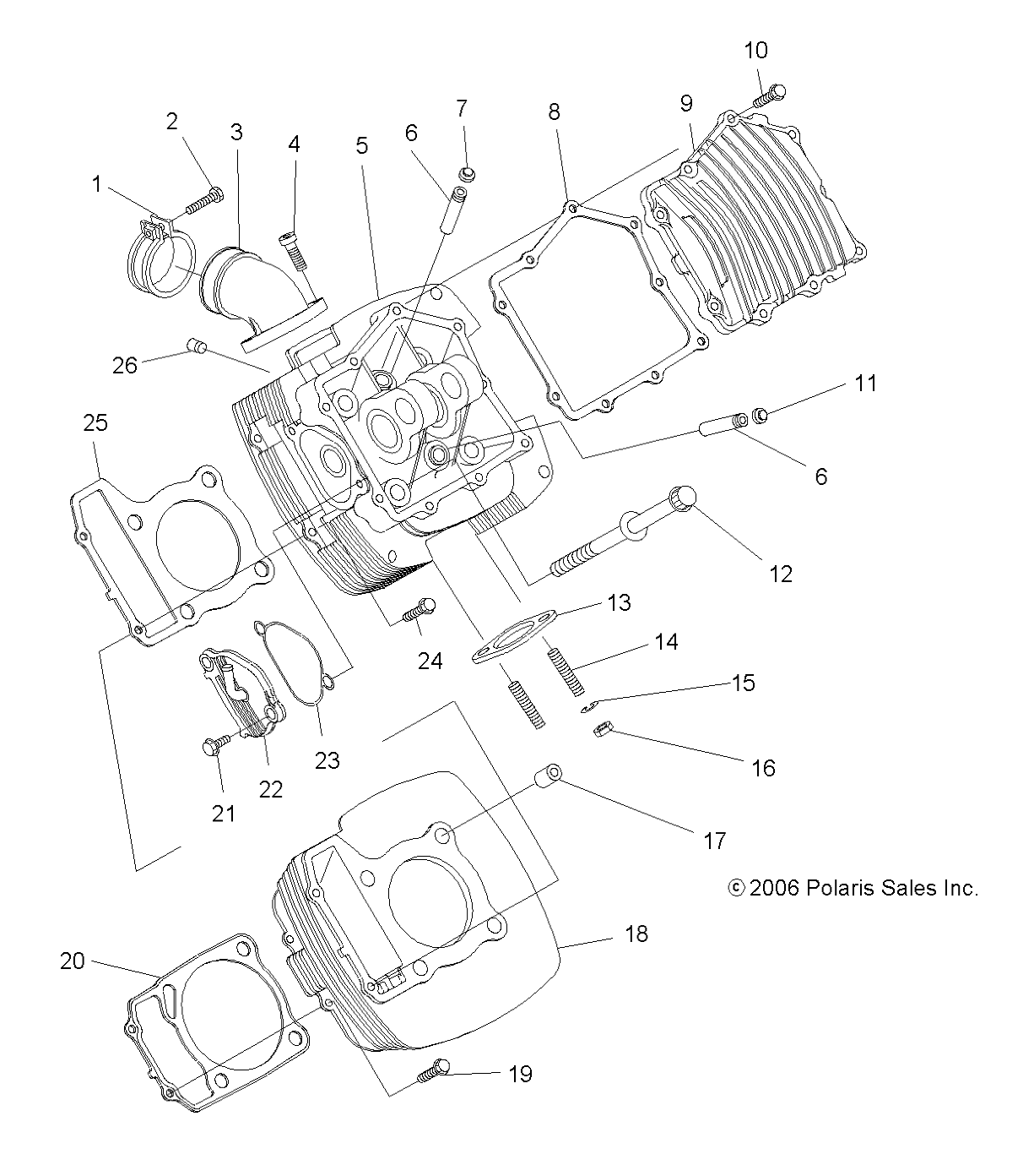 Foto diagrama Polaris que contem a peça 3087157