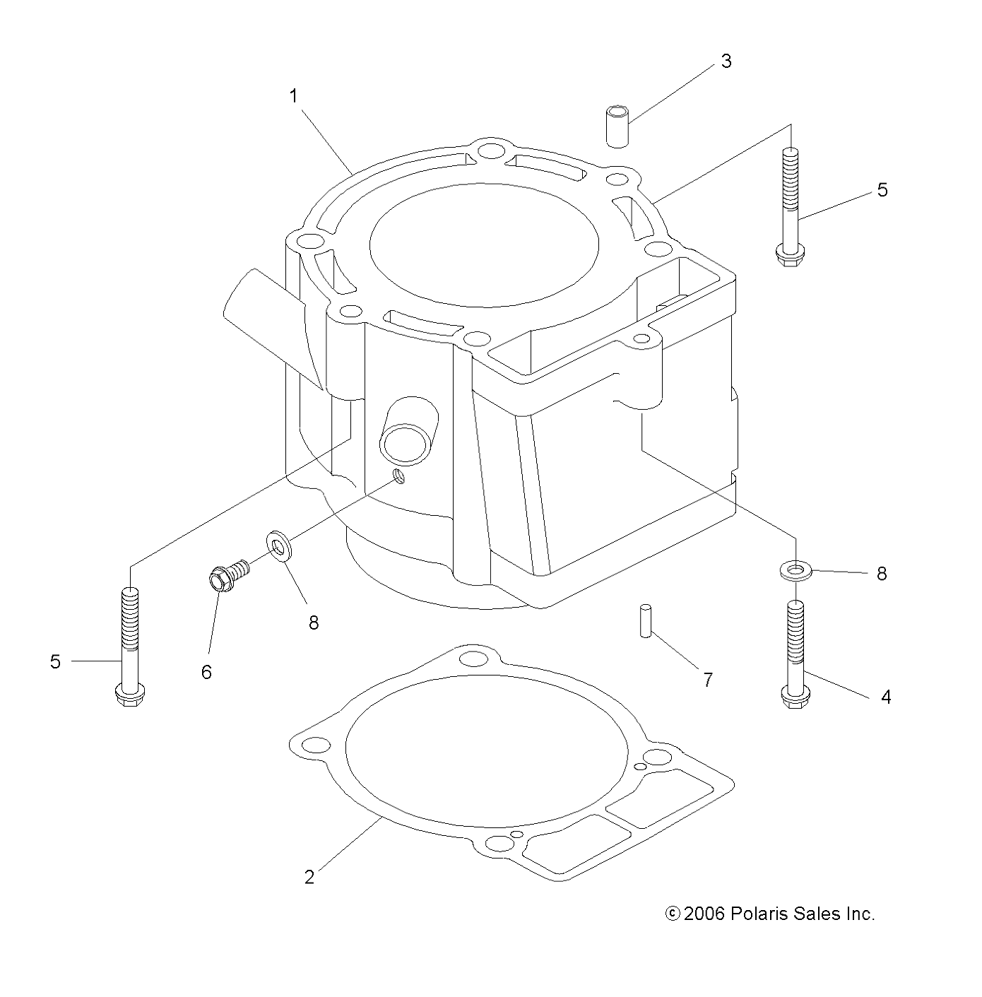 Foto diagrama Polaris que contem a peça 2203410