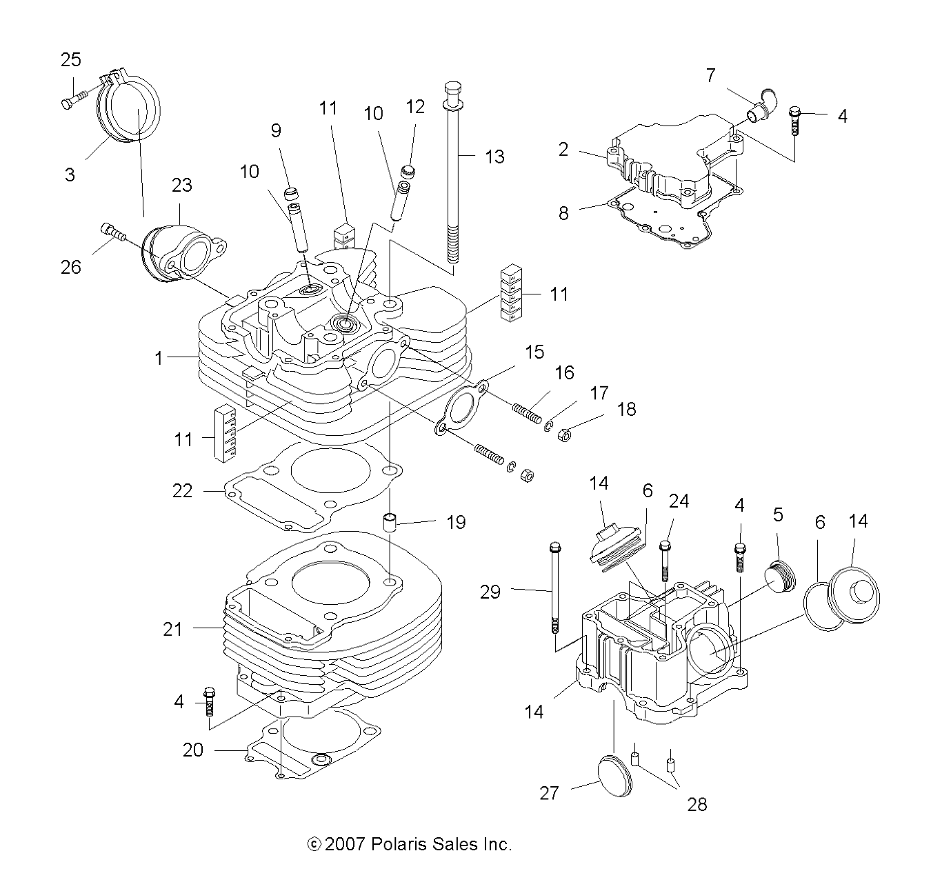 Foto diagrama Polaris que contem a peça 3089270