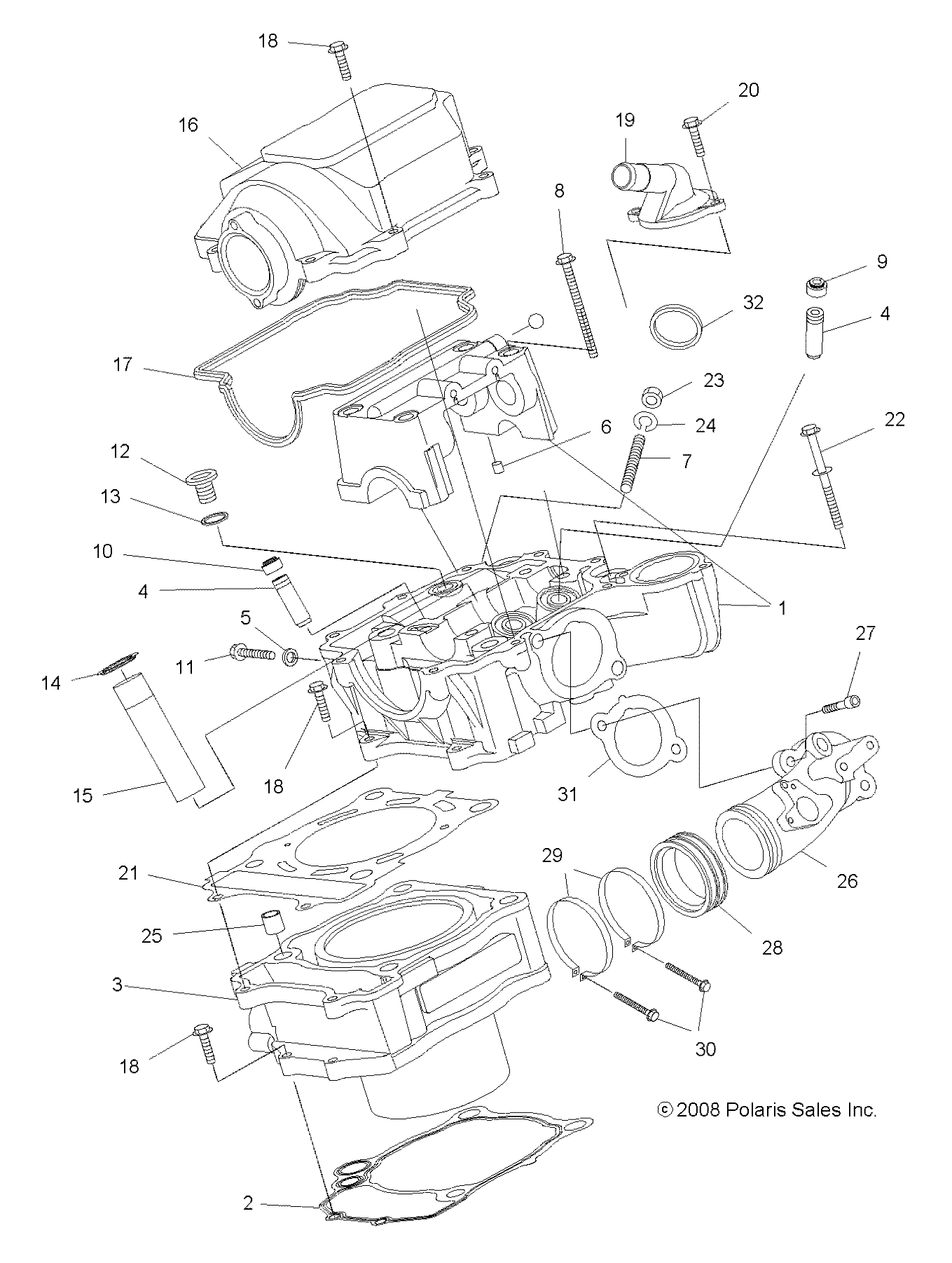 Part Number : 3090004 EXHAUST GASKET