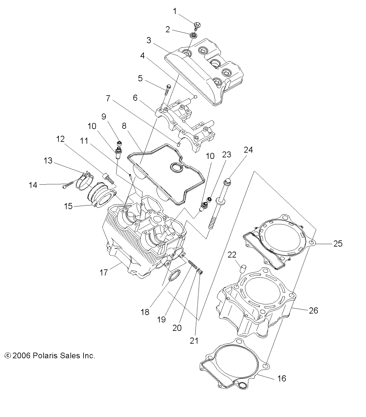 Foto diagrama Polaris que contem a peça 3087956