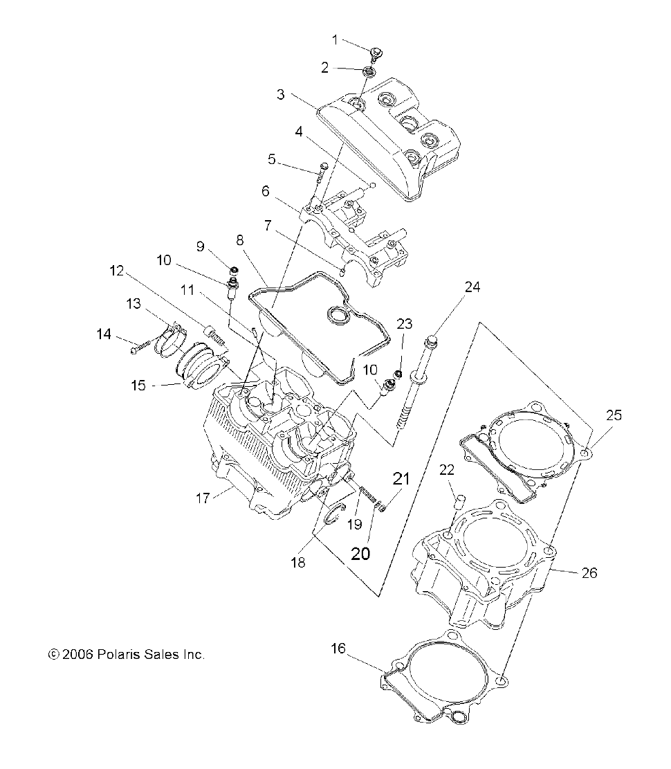 Foto diagrama Polaris que contem a peça 3089587