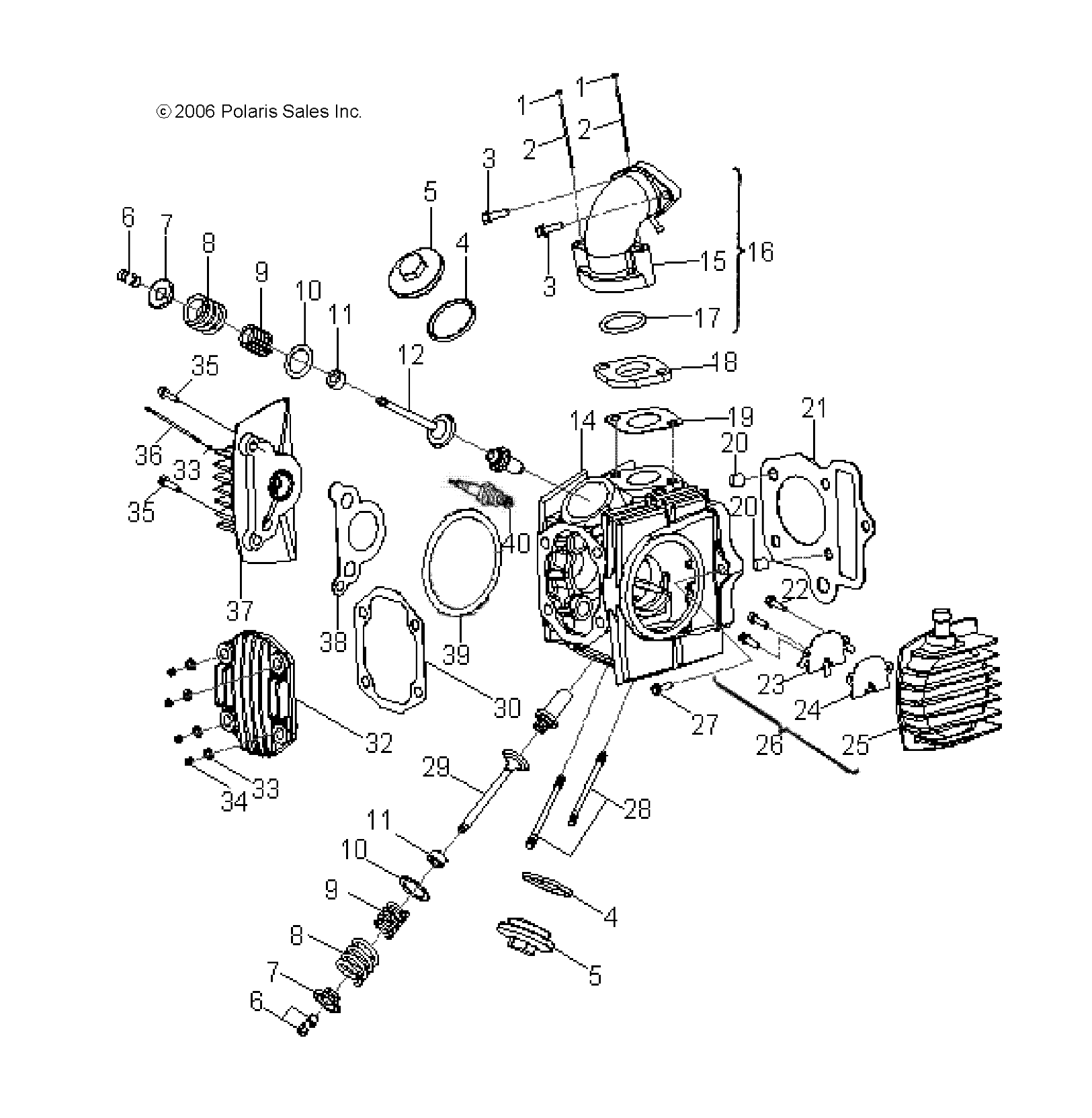 Part Number : 0453582 ASM-HEAD CYLINDER SMALL LH