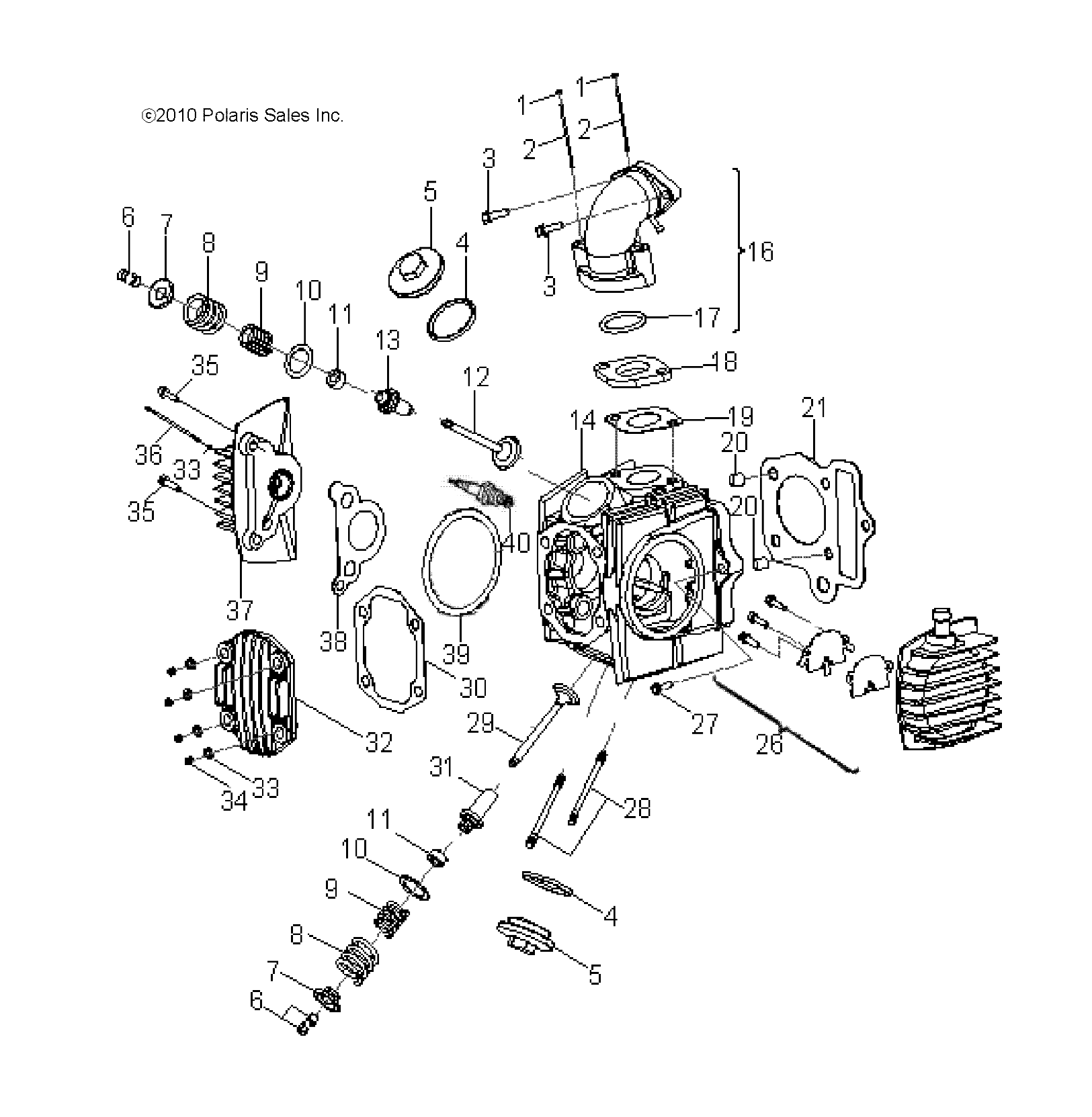 Part Number : 0455402 COVER ASSEMBLY  CYLINDER HEAD