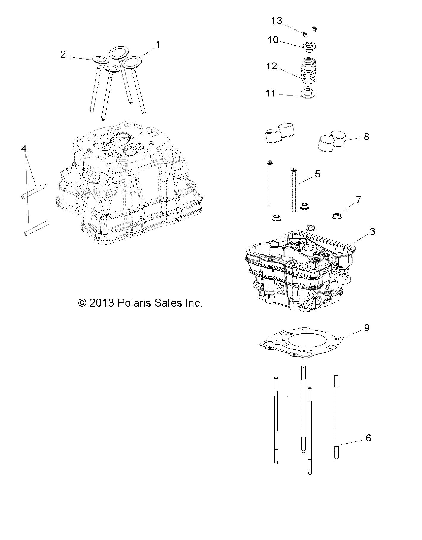 Foto diagrama Polaris que contem a peça 7520377