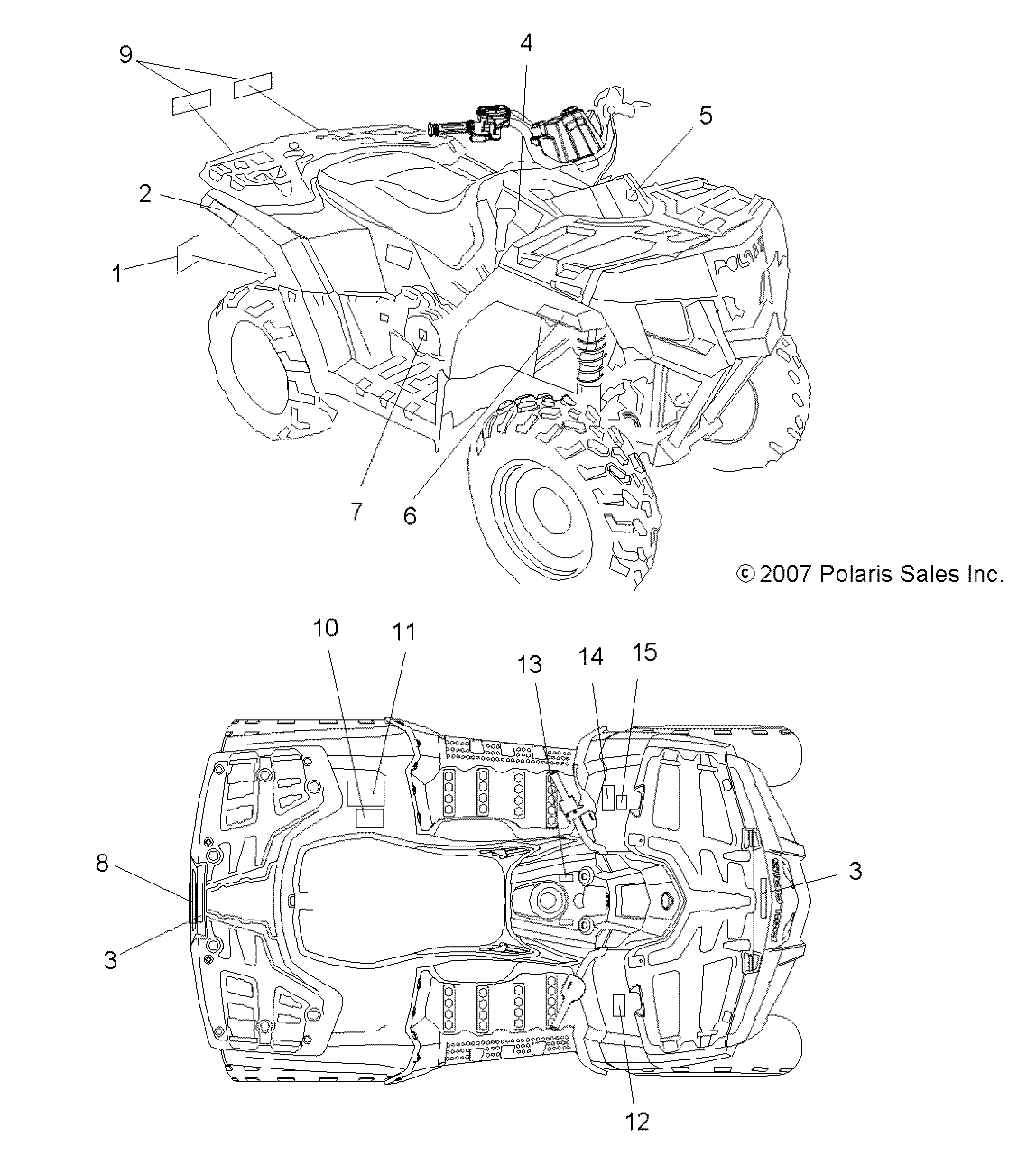 Foto diagrama Polaris que contem a peça 7172566