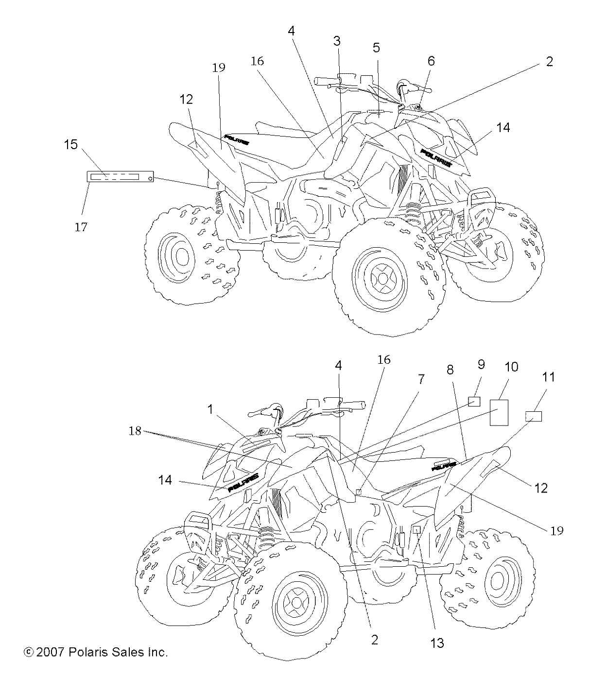 Part Number : 7175415 DECAL-POLARIS GOLD