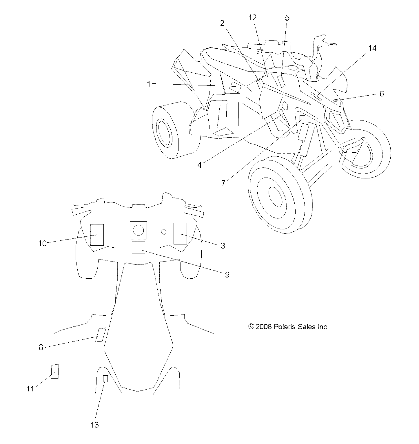 Foto diagrama Polaris que contem a peça 7171545