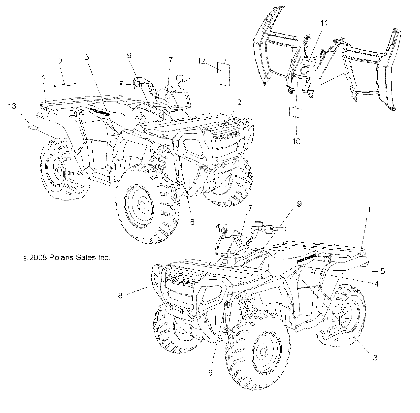 Part Number : 7175643 DECAL-WARN TIRE/LOAD 5 5 515