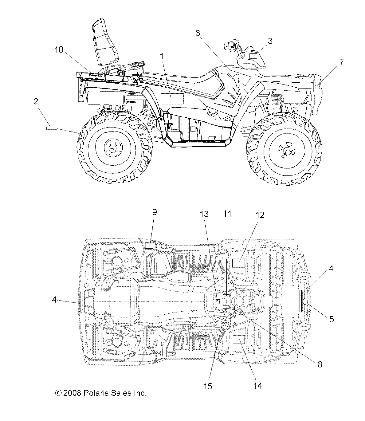 Foto diagrama Polaris que contem a peça 7175340