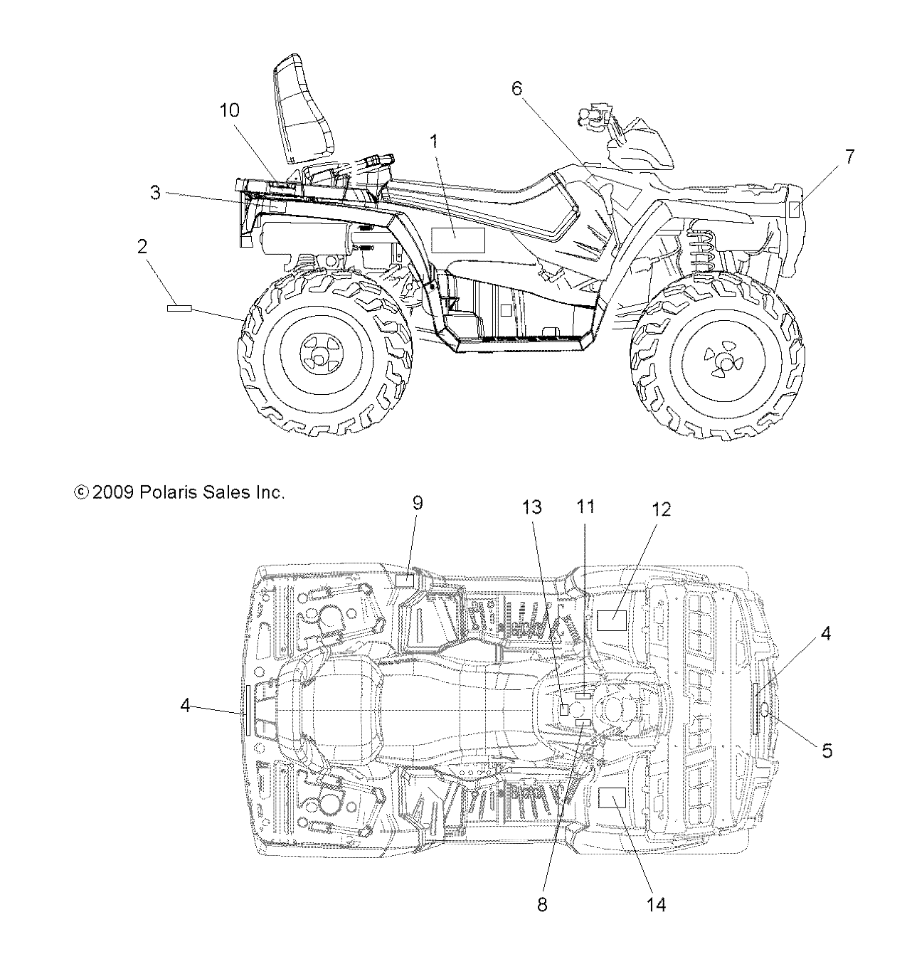 Foto diagrama Polaris que contem a peça 7174913