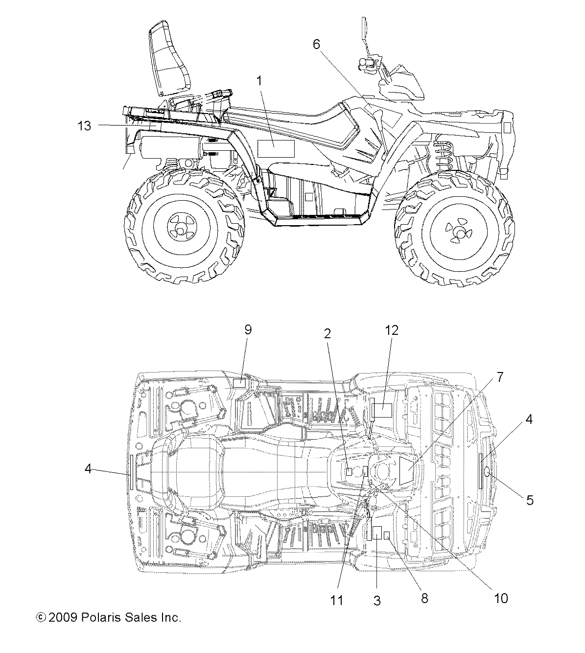 Foto diagrama Polaris que contem a peça 7175108