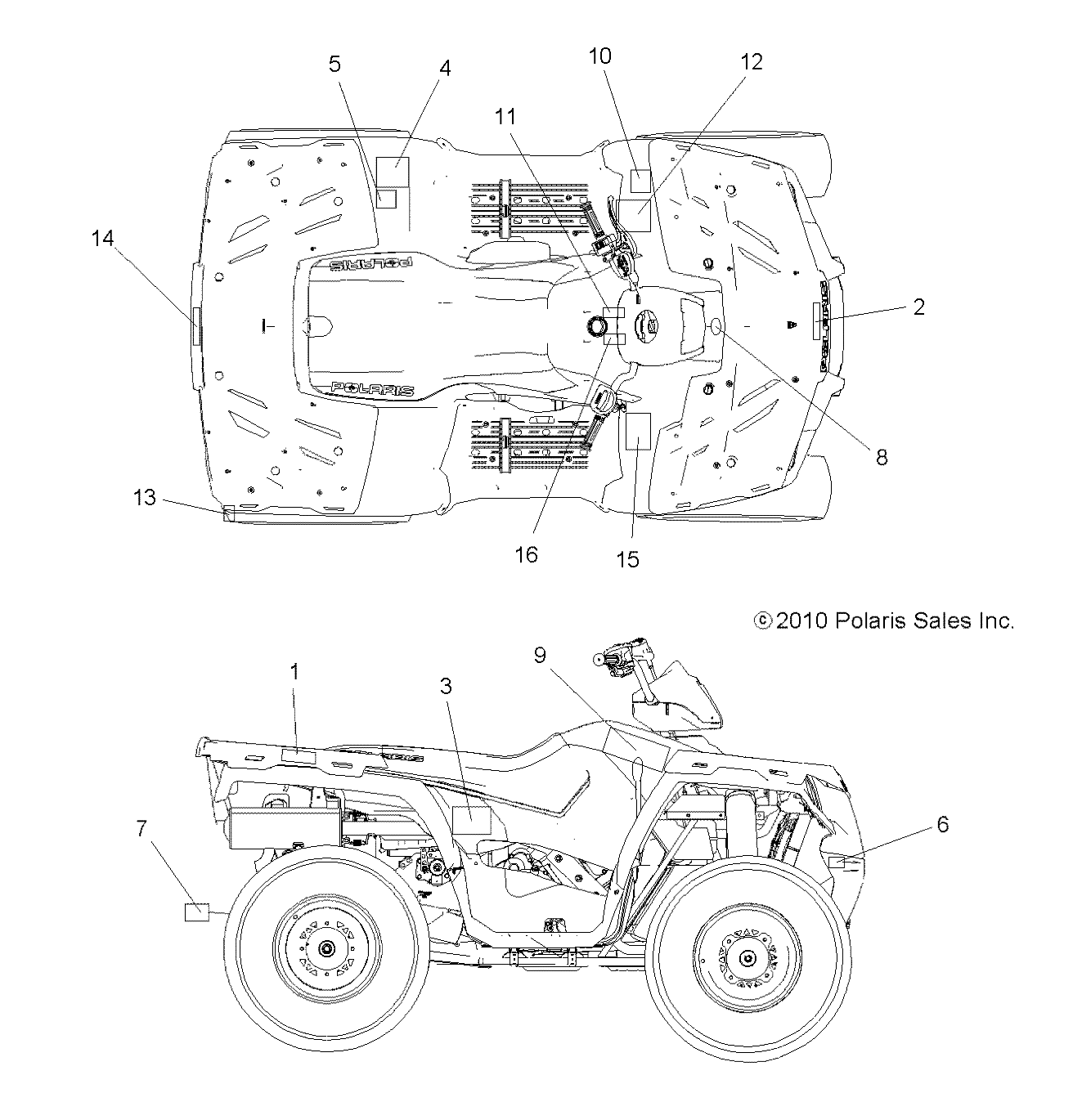 Foto diagrama Polaris que contem a peça 7175643