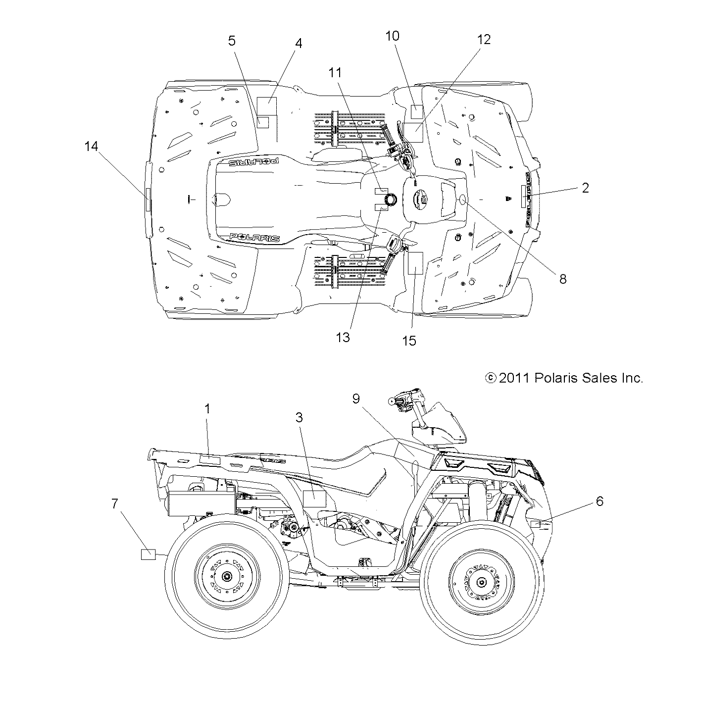 Foto diagrama Polaris que contem a peça 7177066