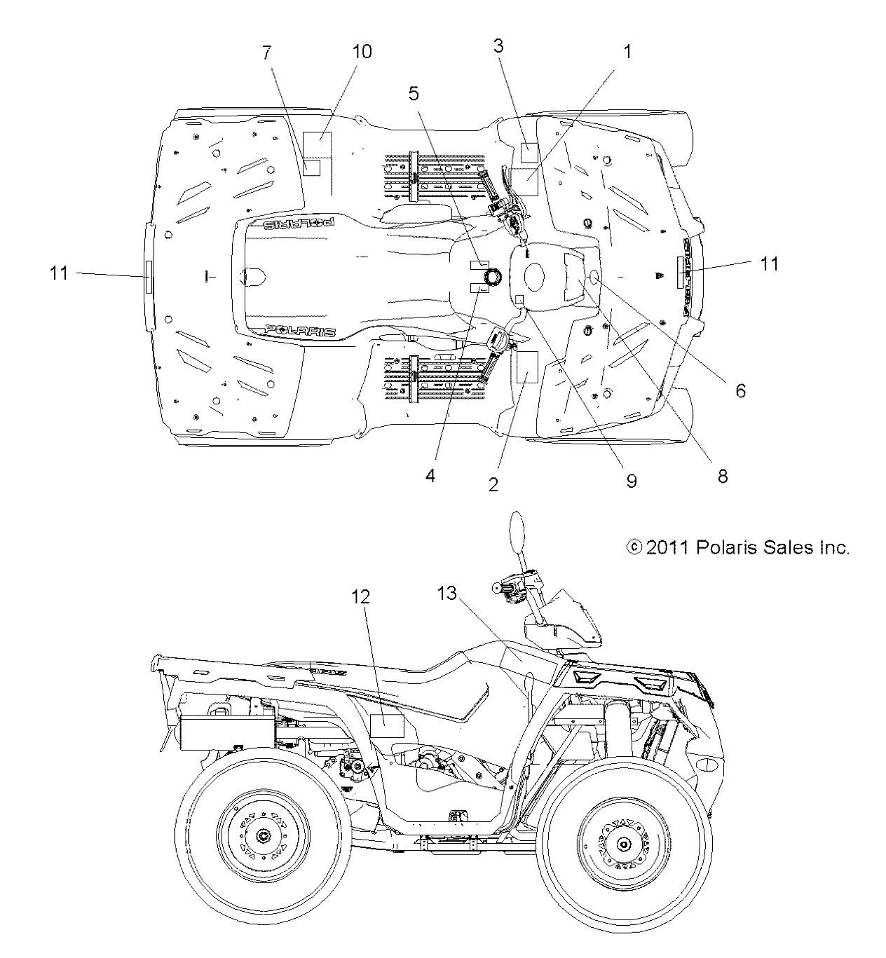 Part Number : 7177980 DECAL-WARN TIRE/LOAD 5 5 485