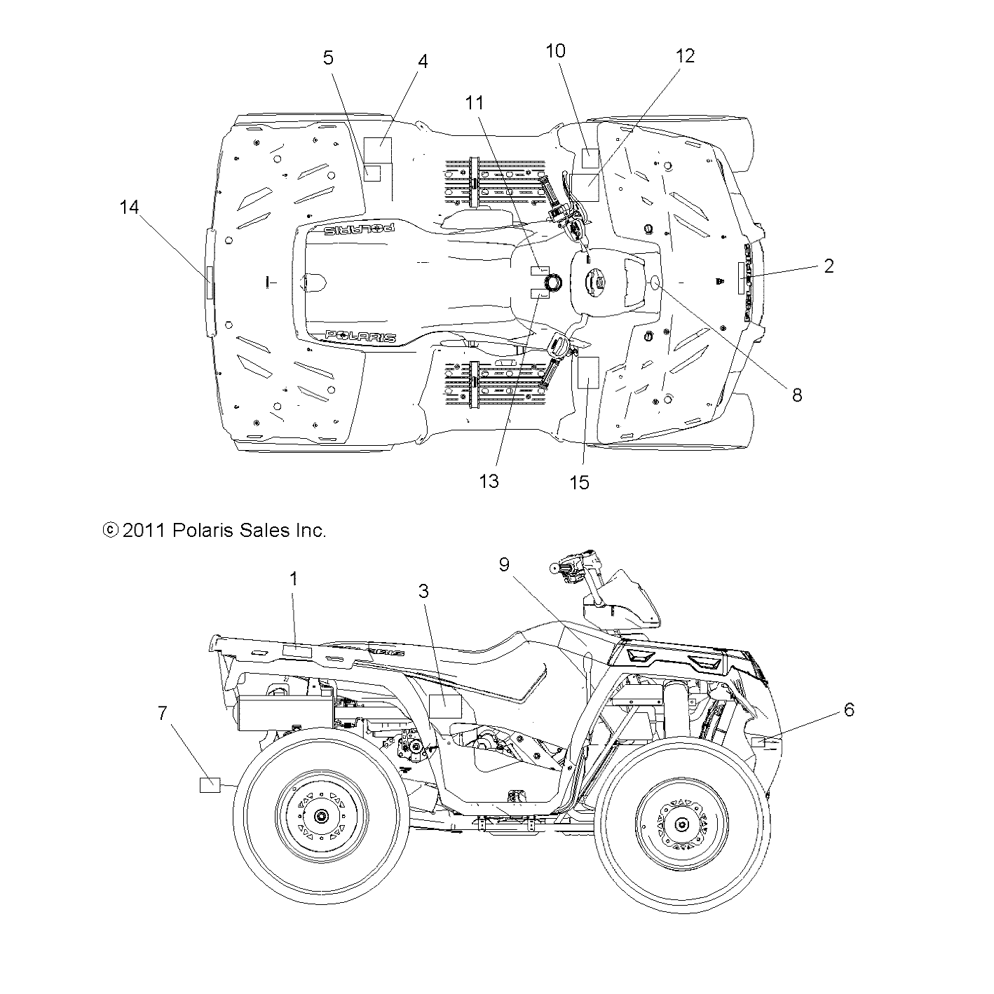 Foto diagrama Polaris que contem a peça 7172749