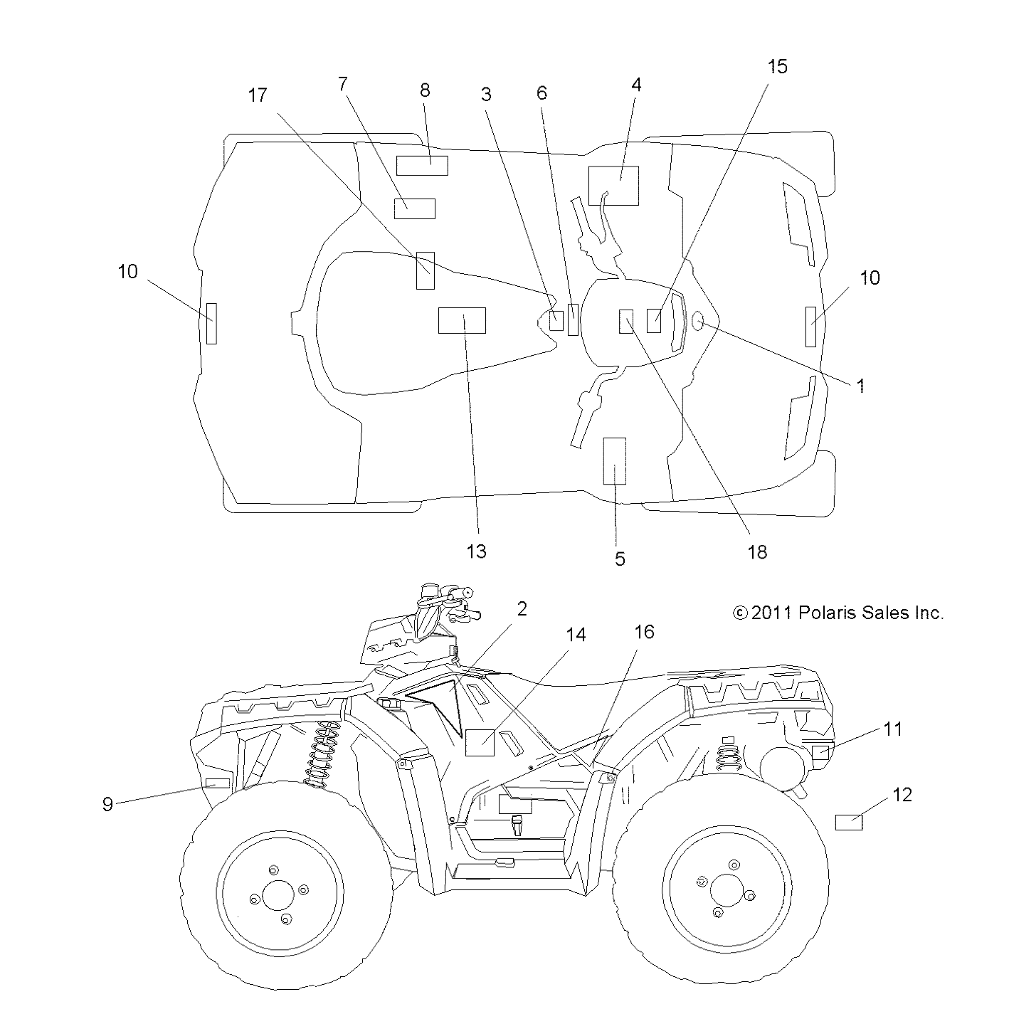 Foto diagrama Polaris que contem a peça 7175657