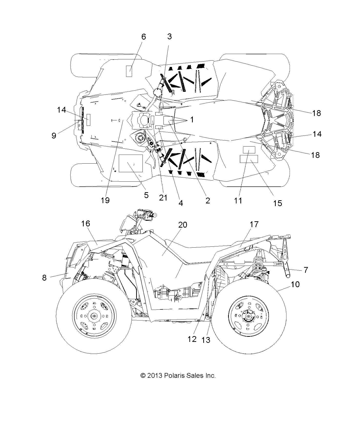 Part Number : 7179907 DECAL-RR.CAB POLARIS RH