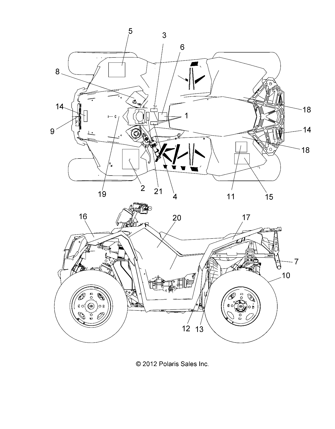 Part Number : 7179914 DECAL-FR.CAB AWD RH