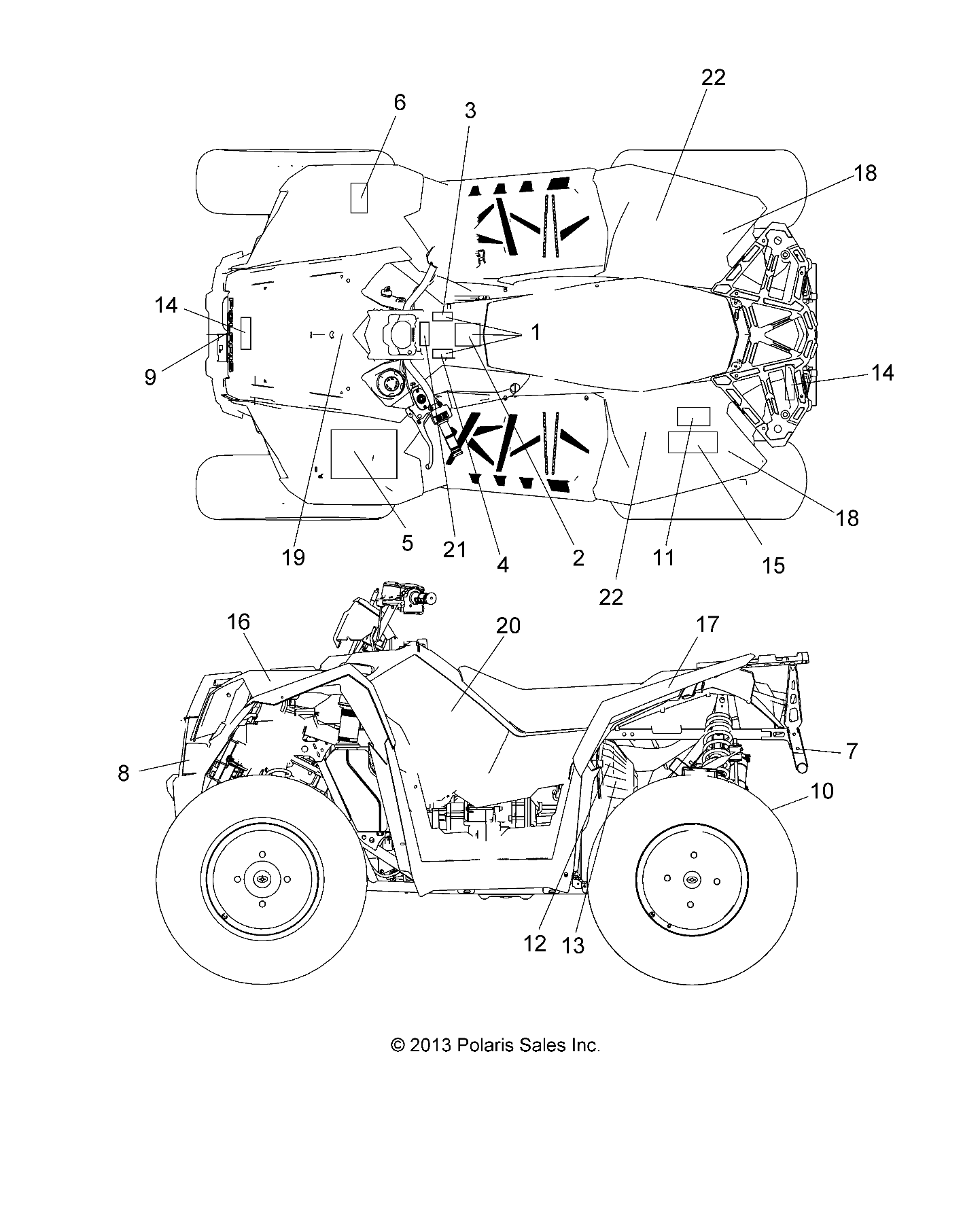 Part Number : 7179923 DECAL-FR.CAB AWD RH