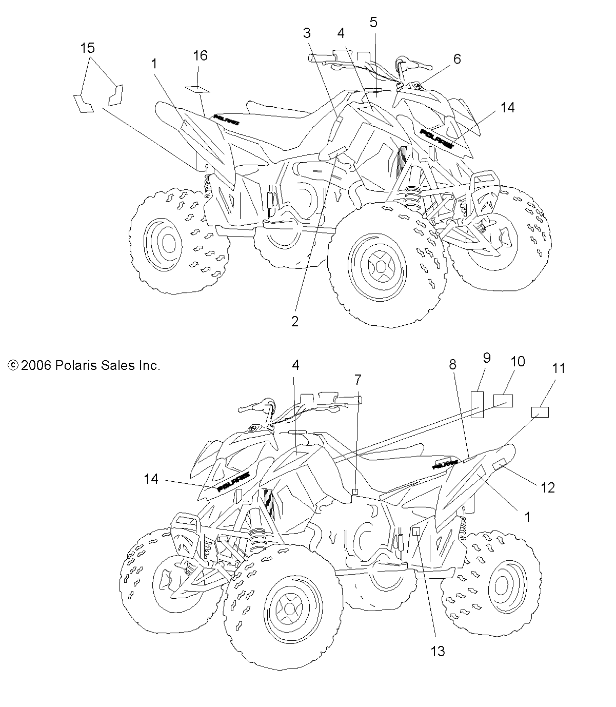 Foto diagrama Polaris que contem a peça 7174204