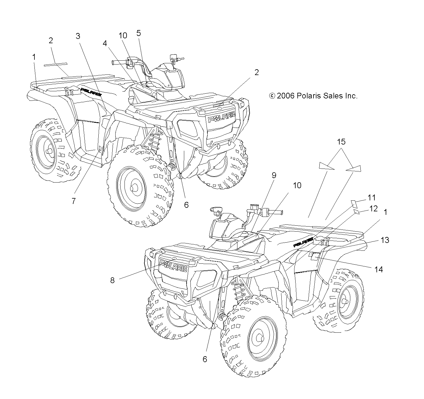 Foto diagrama Polaris que contem a peça 7172688