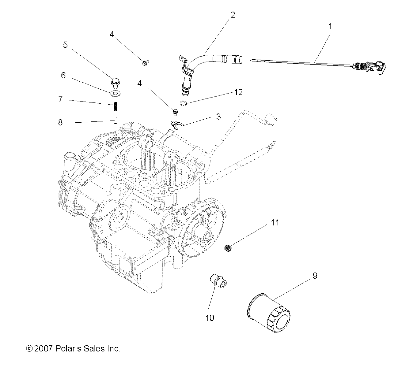 Foto diagrama Polaris que contem a peça 1204368