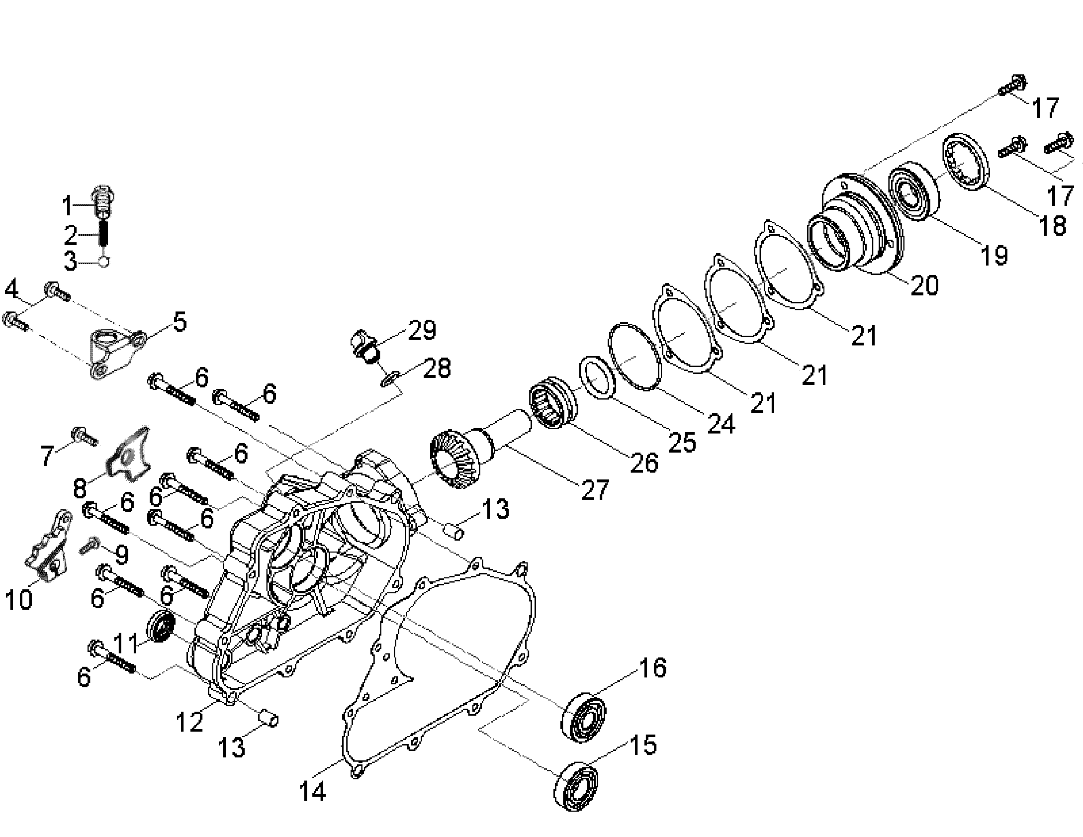 Foto diagrama Polaris que contem a peça 0452633