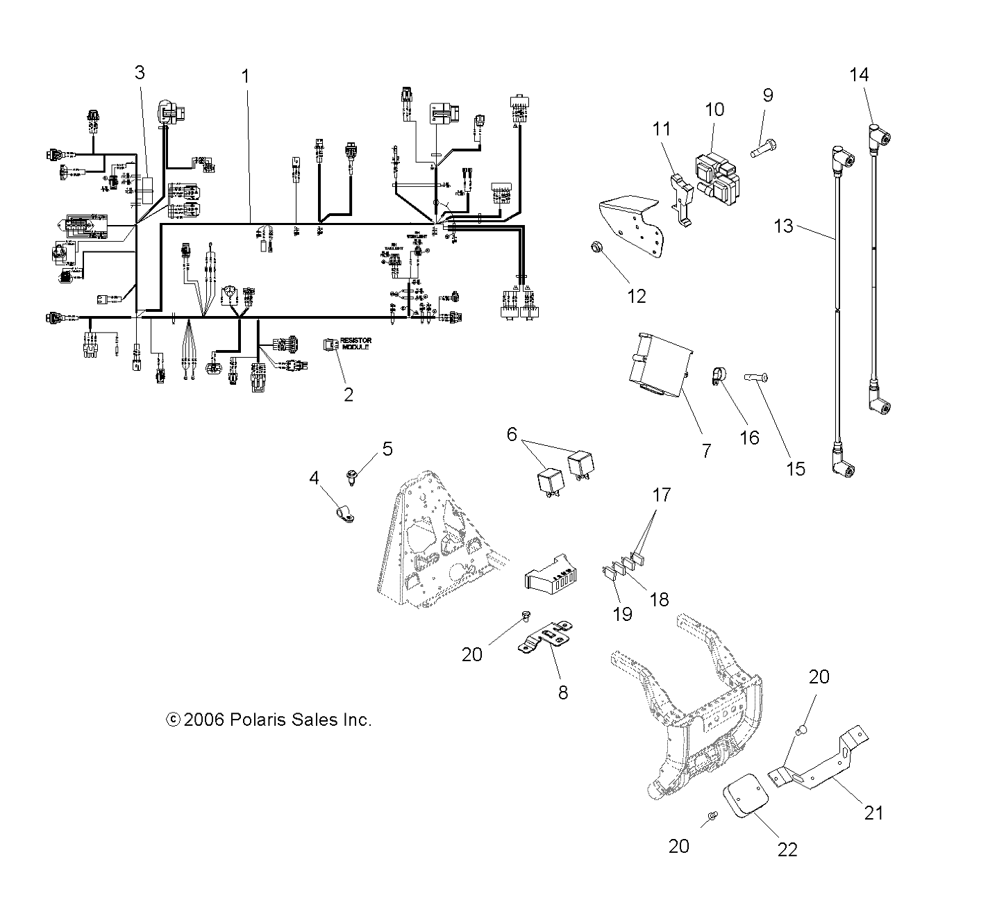 Part Number : 2410802 HARNESS-MAIN