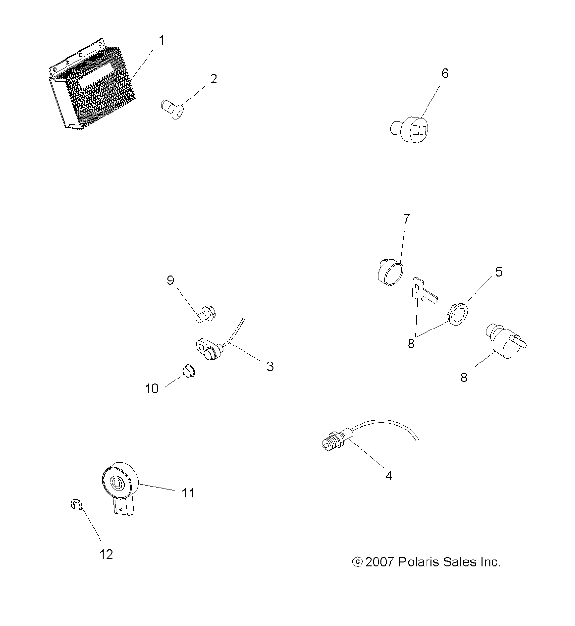 Foto diagrama Polaris que contem a peça 4011568