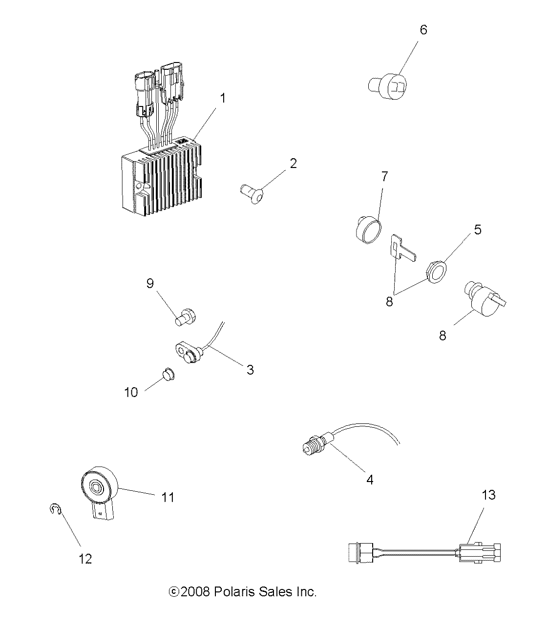 Foto diagrama Polaris que contem a peça 4010298